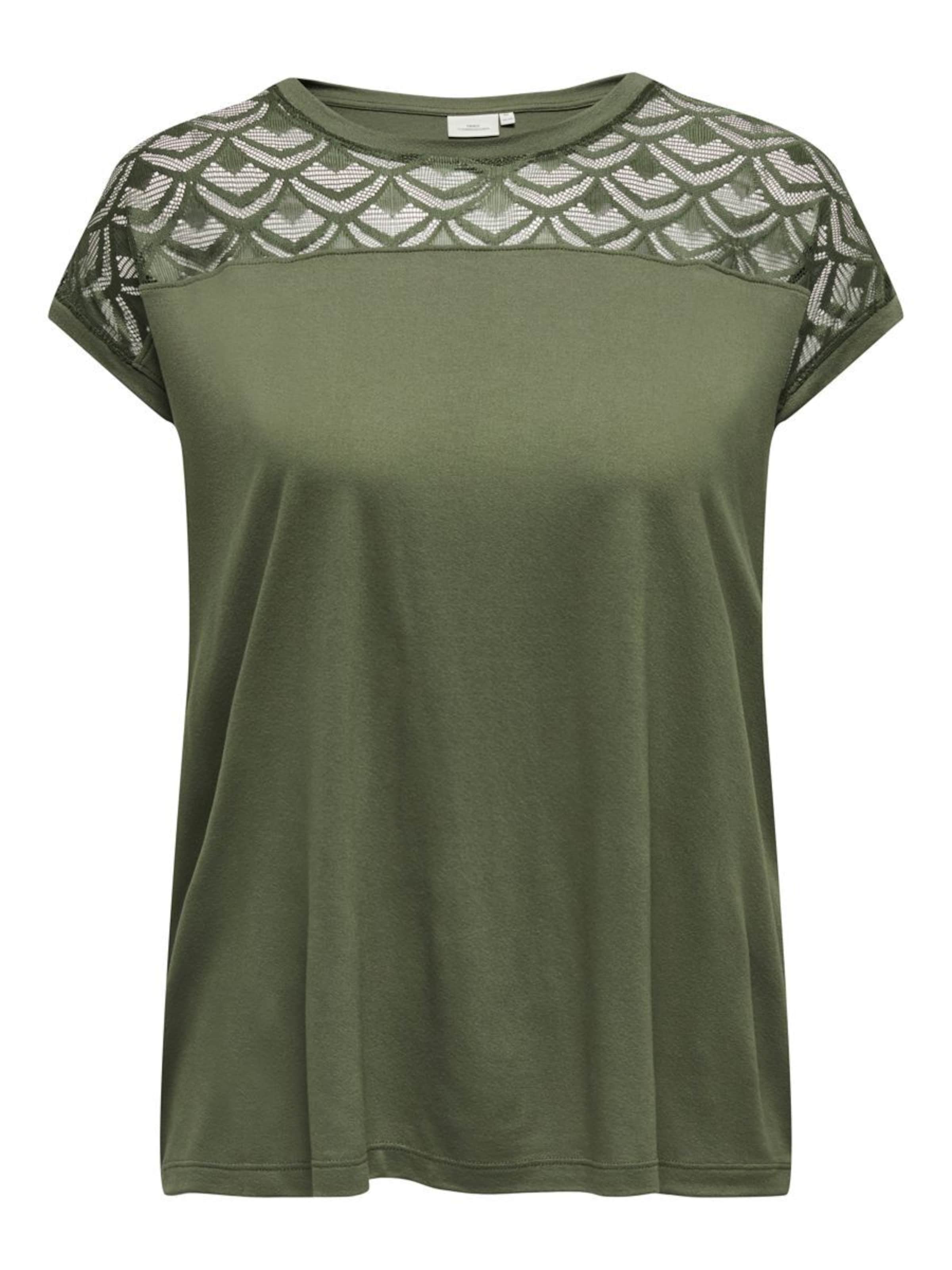 ONLY Carmakoma Μπλουζάκι 'CARFLAKE' σε πράσινο: μπροστά