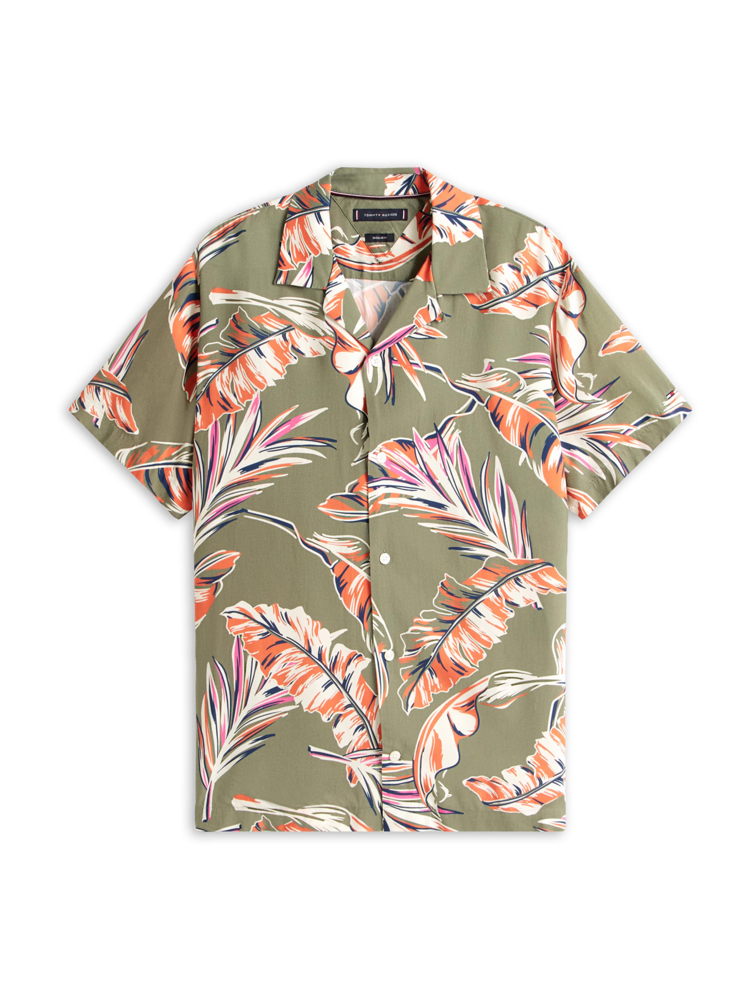 Regular fit Camicia di TOMMY HILFIGER in verde: frontale