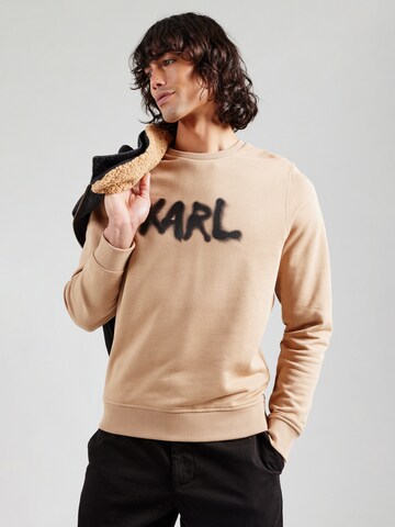 Karl Lagerfeld Sweatshirt in Beige: Vorderseite