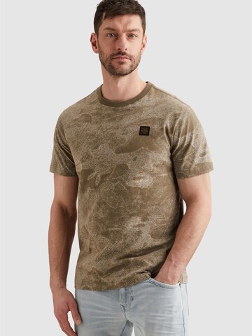 PME Legend - Camiseta 'T-shirt in soft jersey with allover print' en verde