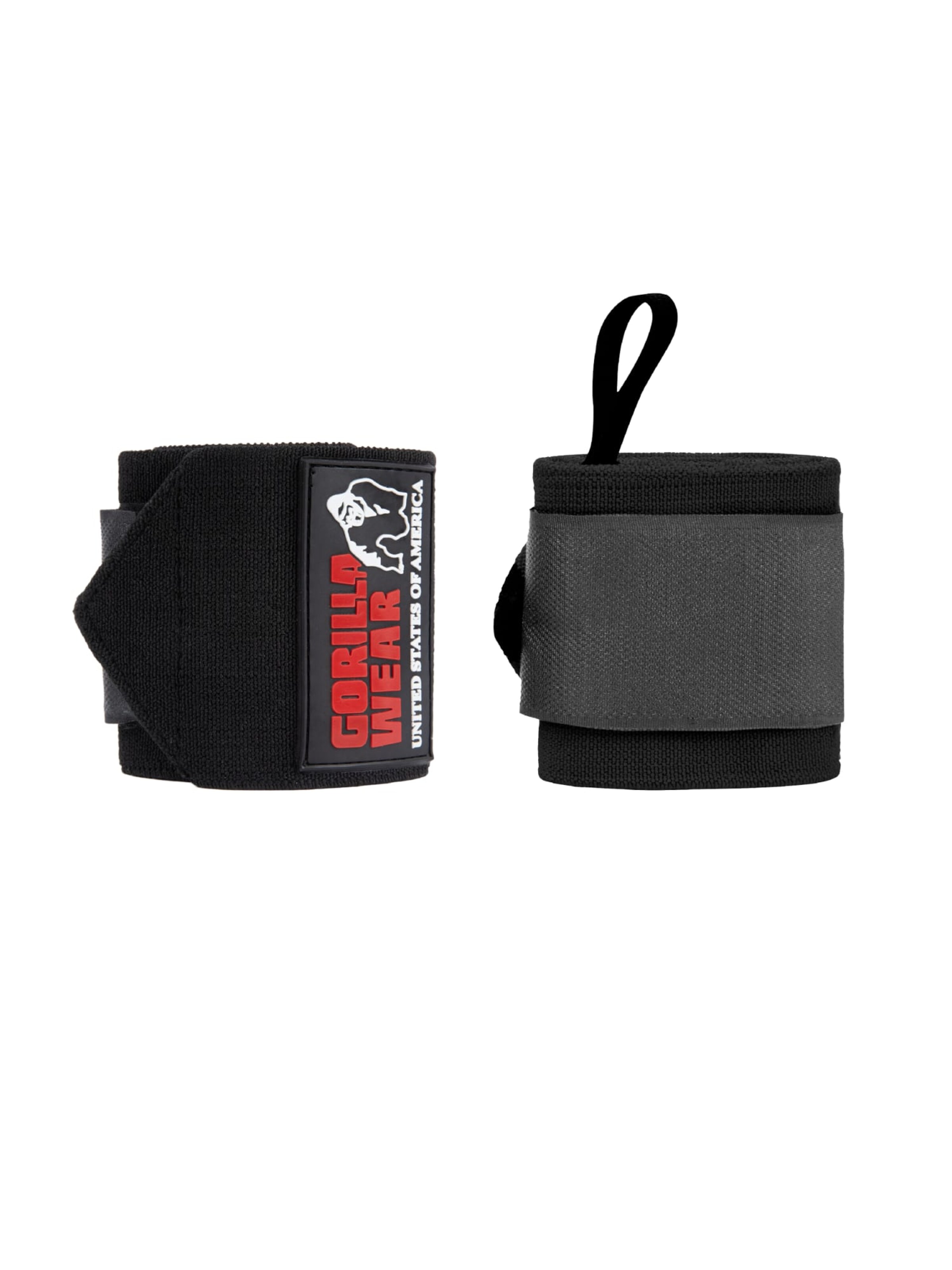 Gorilla Wear Handgelenkbandagen 'ULTRA' in Schwarz: Vorderseite