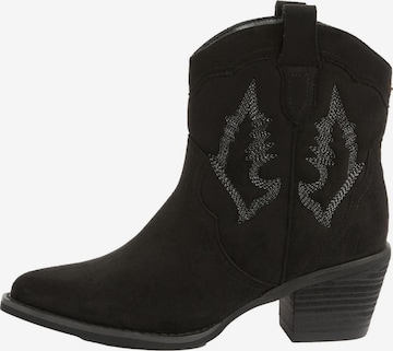 Bottes de cowboy Lipsy en noir : devant