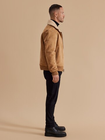 DAN FOX APPAREL Winter Jacket 'JULIEN' in Brown