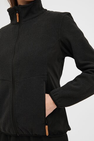 North Bend Fleece Jacket 'Helga' in Black