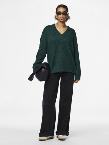 PIECES Sweater 'NADINA' in Green