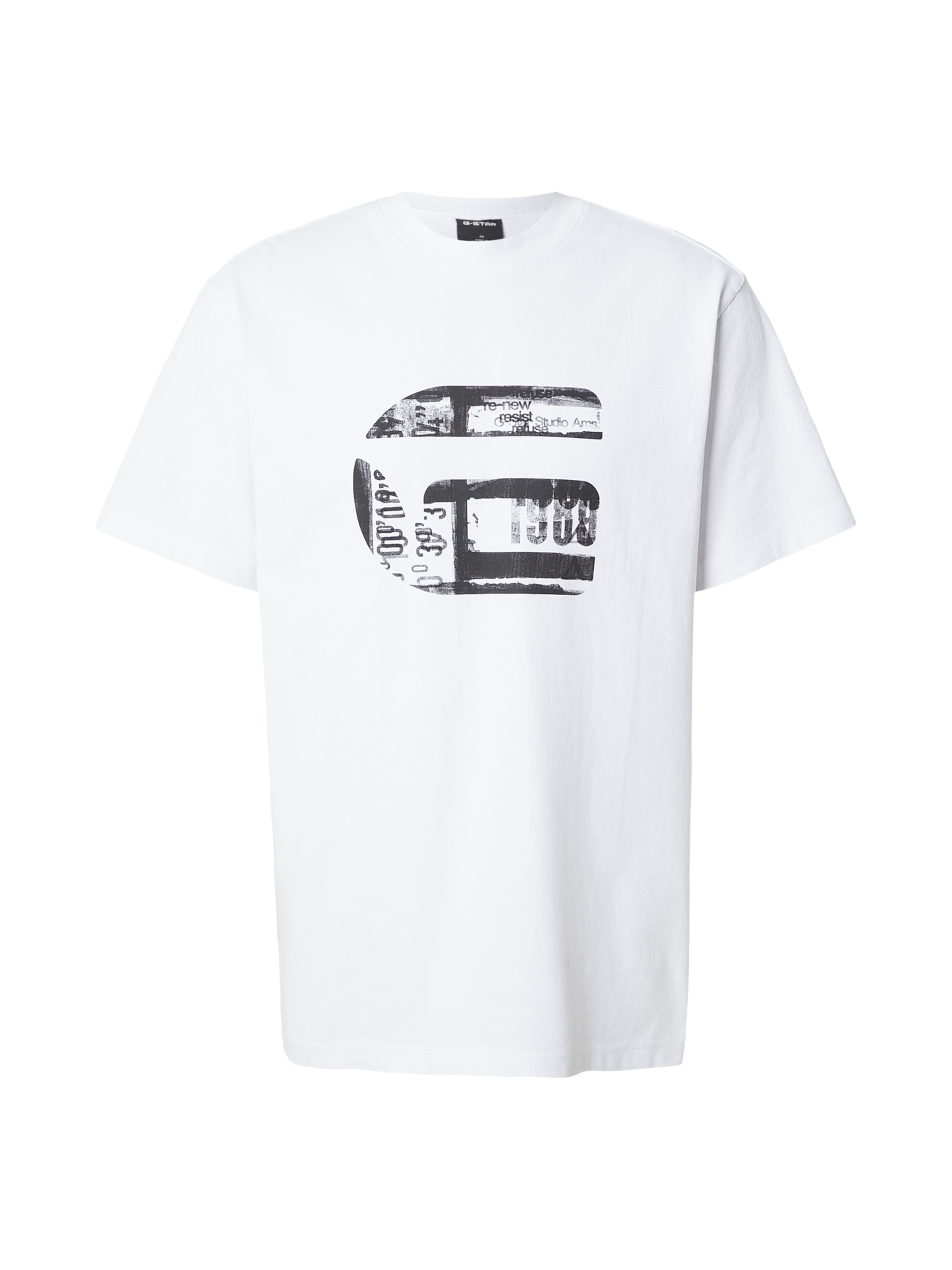 G-STAR Футболка в Антрацитовый / Белый, Обзор товара