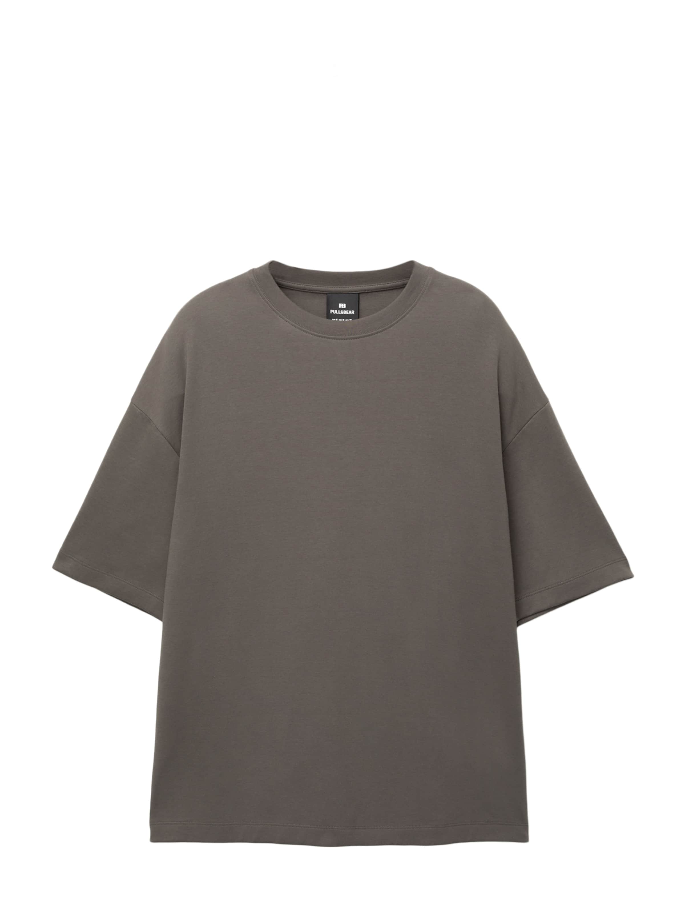 Pull&Bear T-Shirt in Grau: Vorderseite