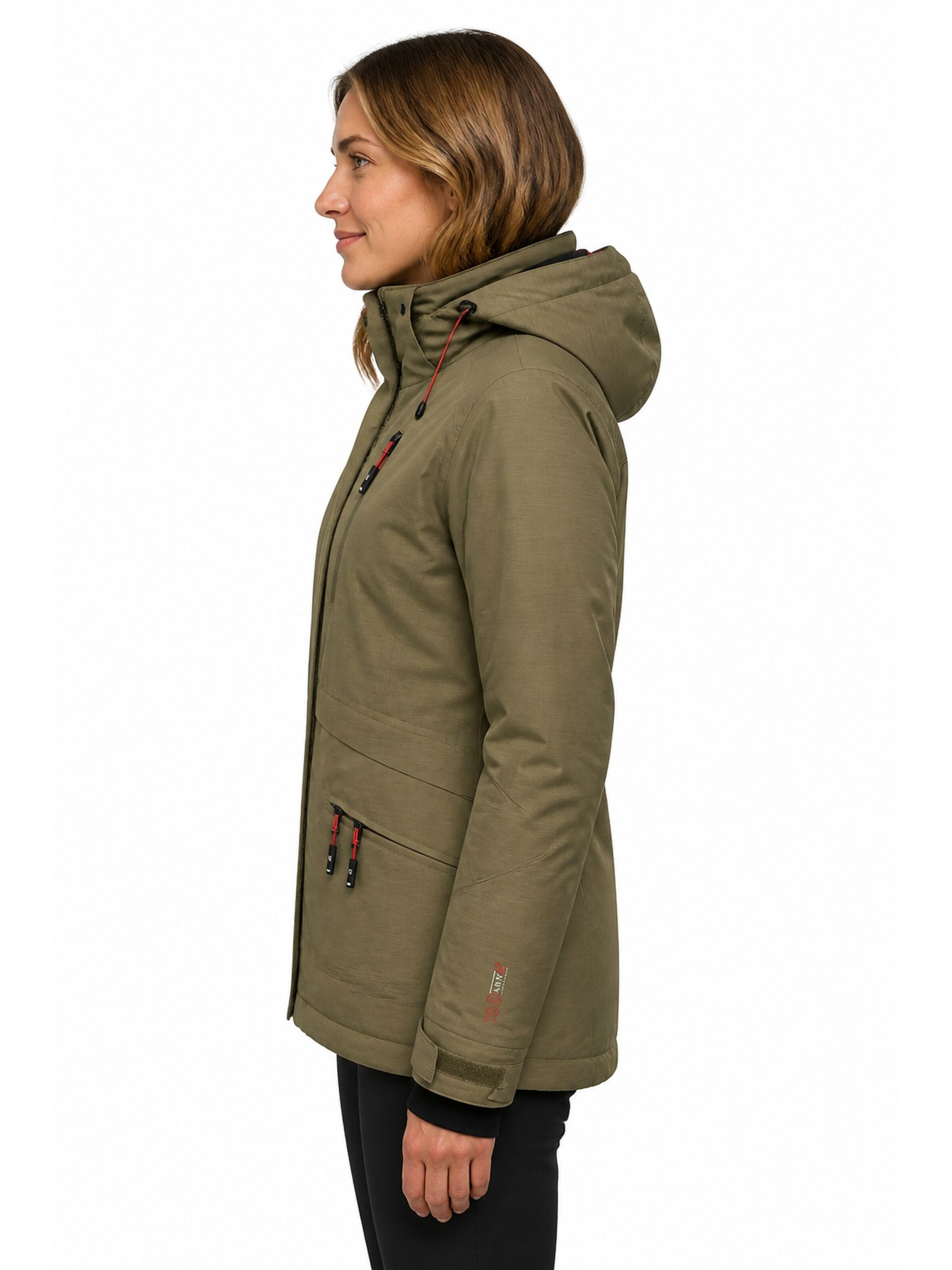 KILLTEC Winter jacket 'Skijacke KSW 110 WMN SKI JCKT Damen Winterjacke, Funktionsjacke' in Green