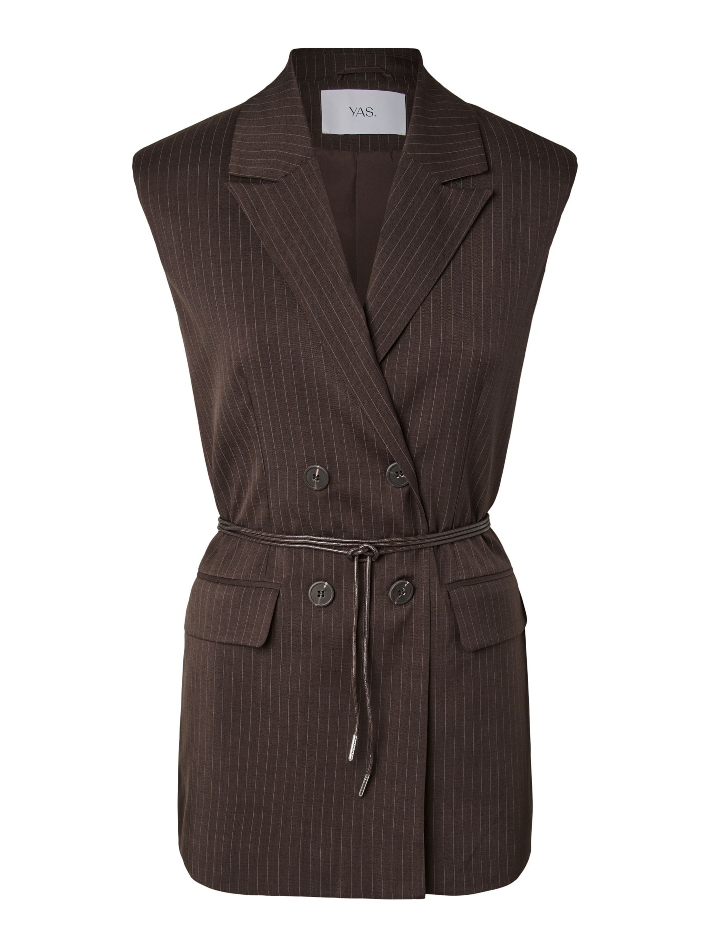 Gilet de costume 'YASShimma' YAS en marron : devant