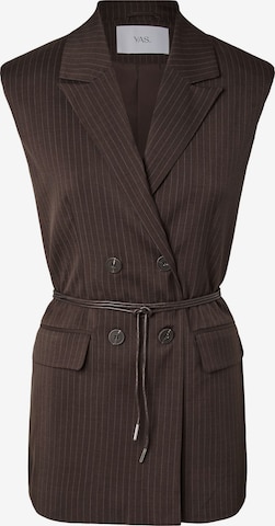 Gilet de costume 'YASShimma' YAS en marron : devant