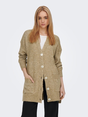 ONLY Strickjacke 'Airy Life' in Braun: predná strana