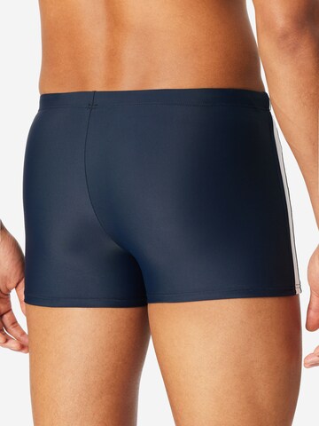 SCHIESSER Boxer-Badehose ' Ocean Swim ' in Blau