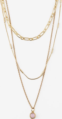 Orelia Necklace in Gold: front