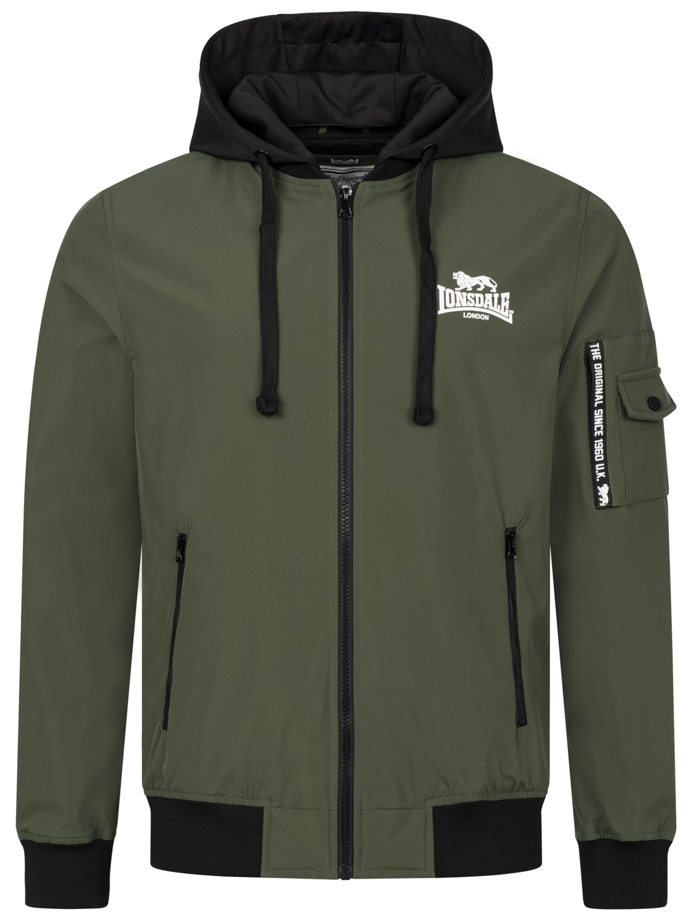 LONSDALE Övergångsjacka i grön: framsida