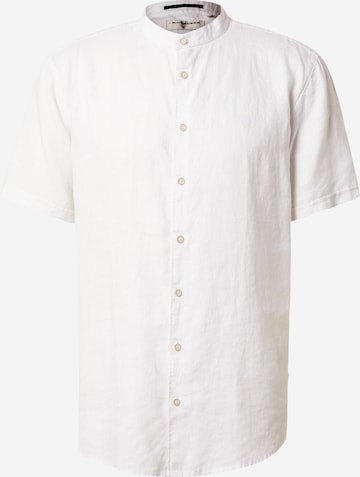 No Excess Button Up Shirt in White: front