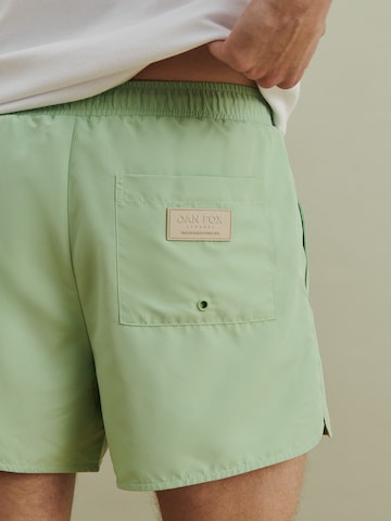 DAN FOX APPAREL Regular Swimming shorts 'Yigit' in Green