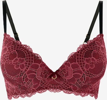 Push-up Soutien-gorge 'Deep Plunge Foam Bra' La Muel Lingerie en rose : devant