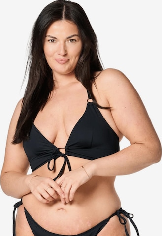 Moodies Undies Bralette Bikini top in Black: front