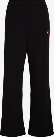 Tommy Jeans Curve Wide leg Broek in Zwart: voorkant