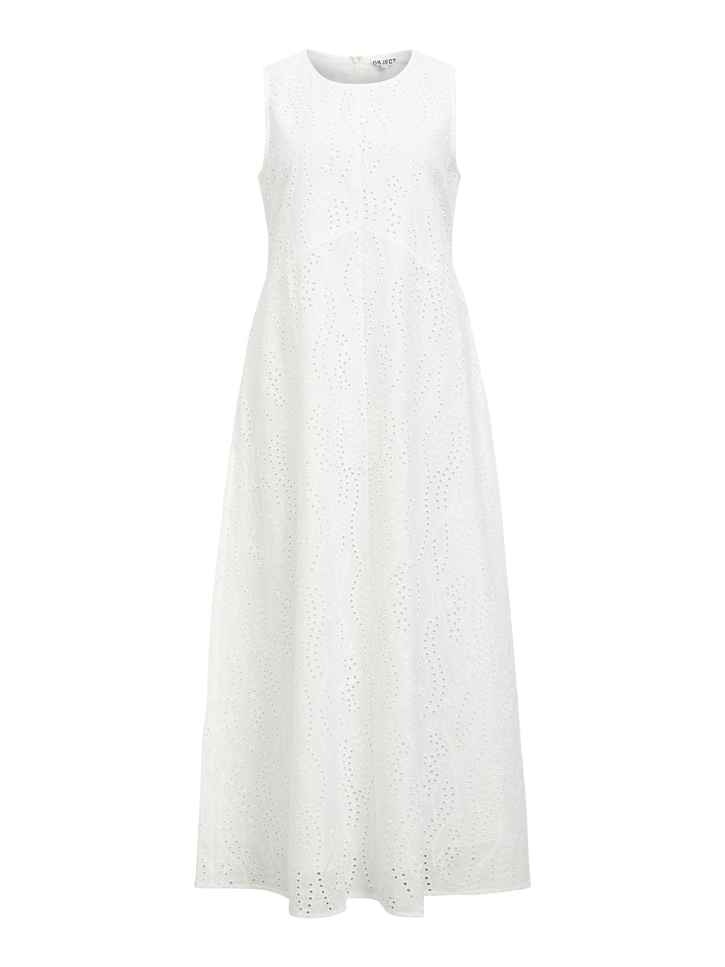 OBJECT Jurk 'OBJJovanna' in Wit: voorkant