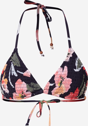 Seafolly Hauts de bikini 'Shirred Slide' en indigo / vert / pêche / rose / rouge, Vue avec produit