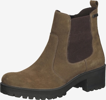 Bama Chelsea boots in Bruin: voorkant