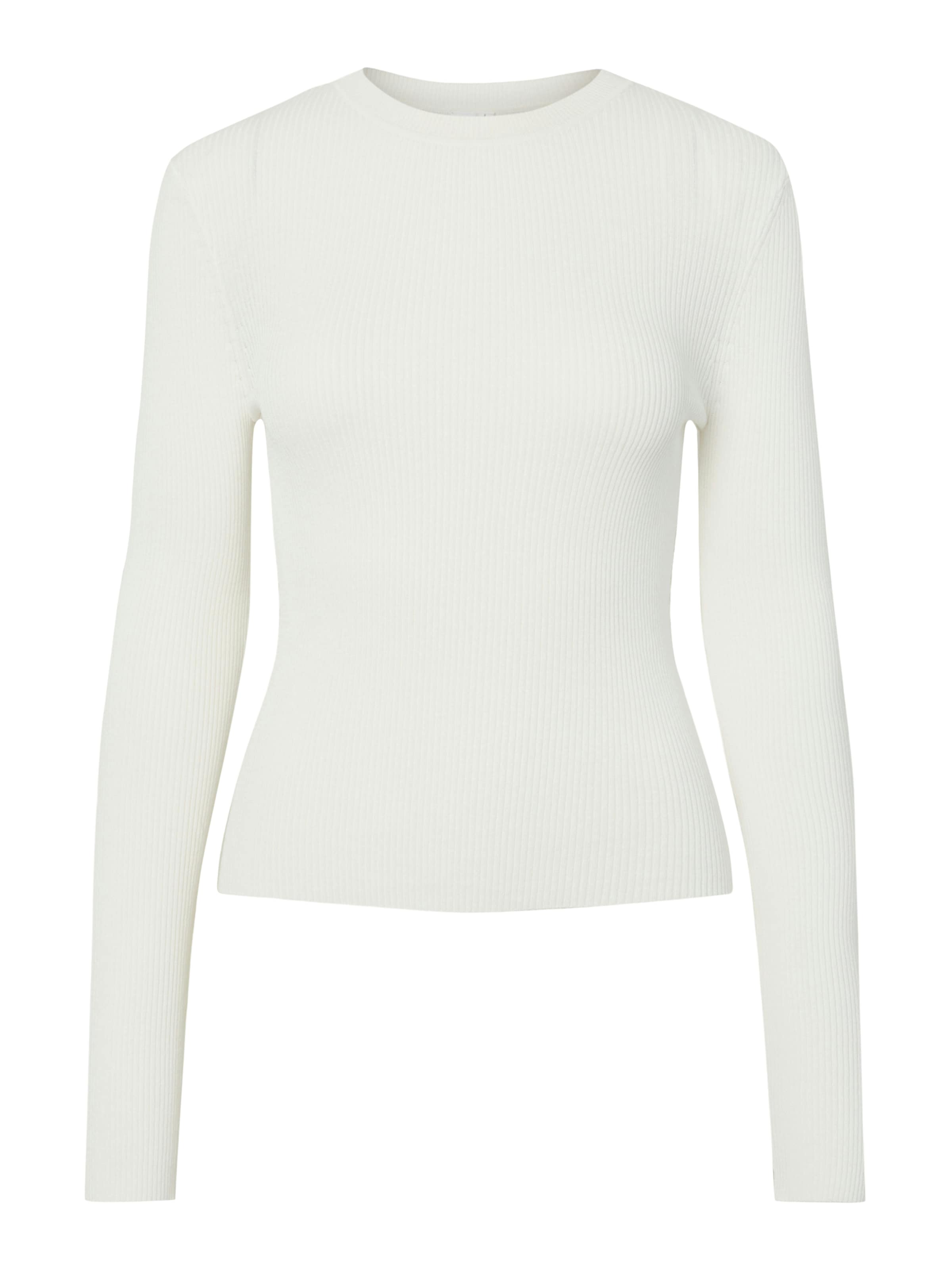 YAS Sweter 'YASZOEY' w kolorze biały: przód