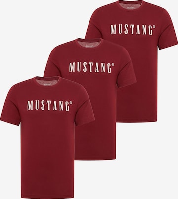 T-Shirt MUSTANG en rouge : devant