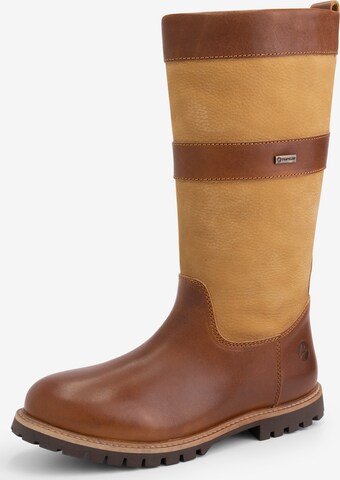 Travelin Boots in Brown: front