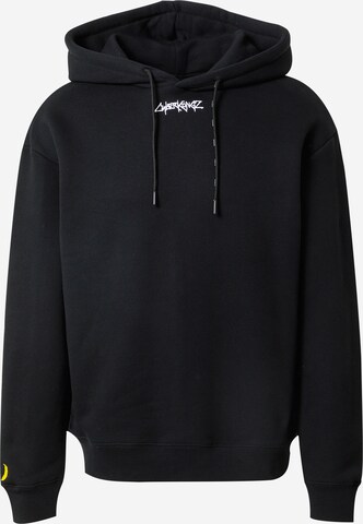 About You x Cyberkongz Sweatshirt 'Ben' in Black: front