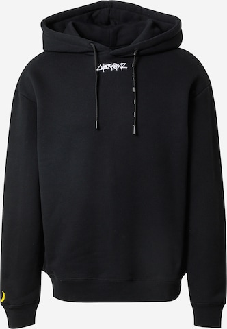 Sweat-shirt 'Ben' About You x Cyberkongz en noir : devant