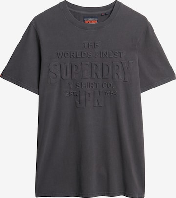 T-Shirt Superdry en noir : devant
