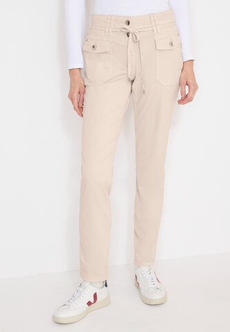 CECIL Slimfit Hose in Beige: Vorderseite