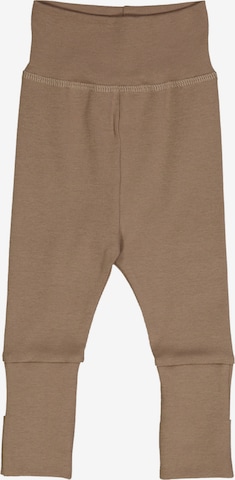 Pantalon Müsli by GREEN COTTON en marron : devant