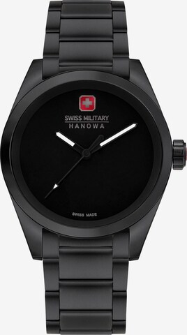 SWISS MILITARY HANOWA Analog Watch in Black: front