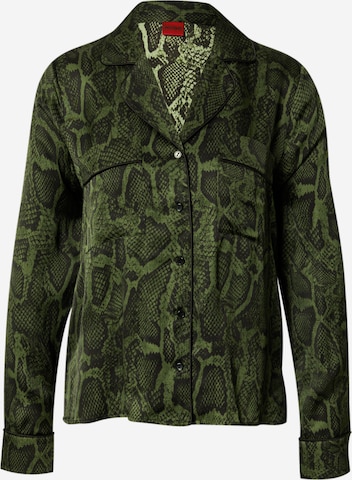 HUGO Red Blouse 'Eulin' in Groen: voorkant