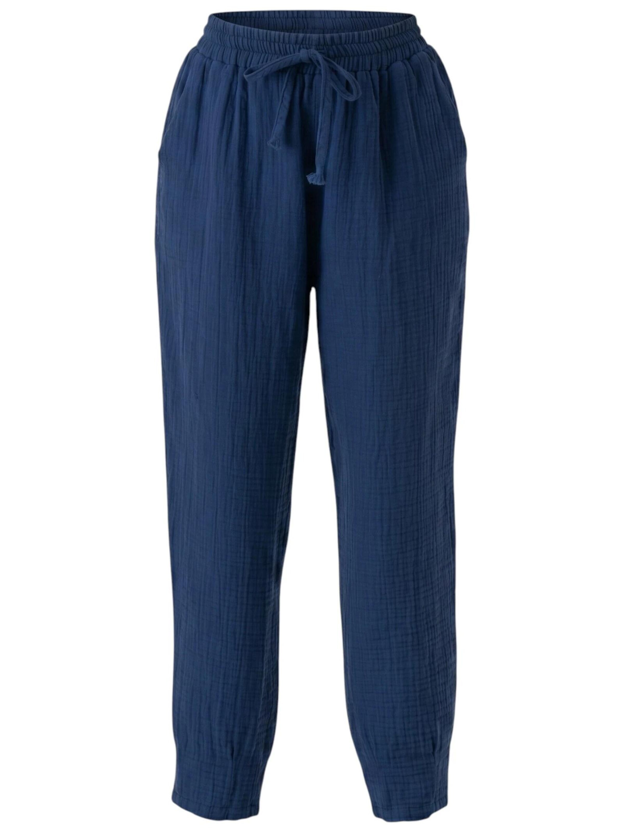 WENOR Broek 'TANORA' in Blauw: voorkant