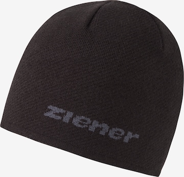 ZIENER Beanie 'ISIAH' in Black: front