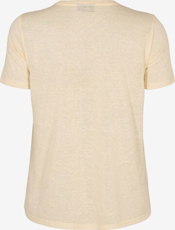 Zizzi T-shirt 'ANNA' i beige