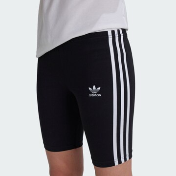ADIDAS ORIGINALS Skinny Leggings 'Adicolor' in Zwart: voorkant