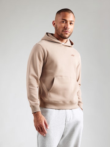 Sweat de sport SKECHERS en marron : devant