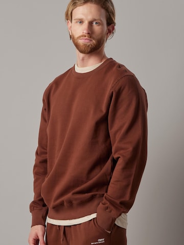 OWN Off With Nature Sweatshirt 'Felpa Felpata Girocollo' in Brown