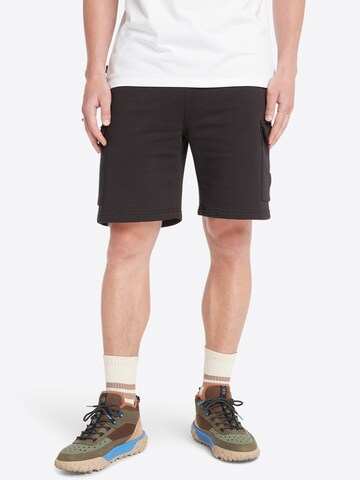 TIMBERLAND Wide Leg Cargobukser i sort: forside