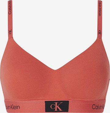 Bustier Soutien-gorge Calvin Klein Underwear en rouge : devant