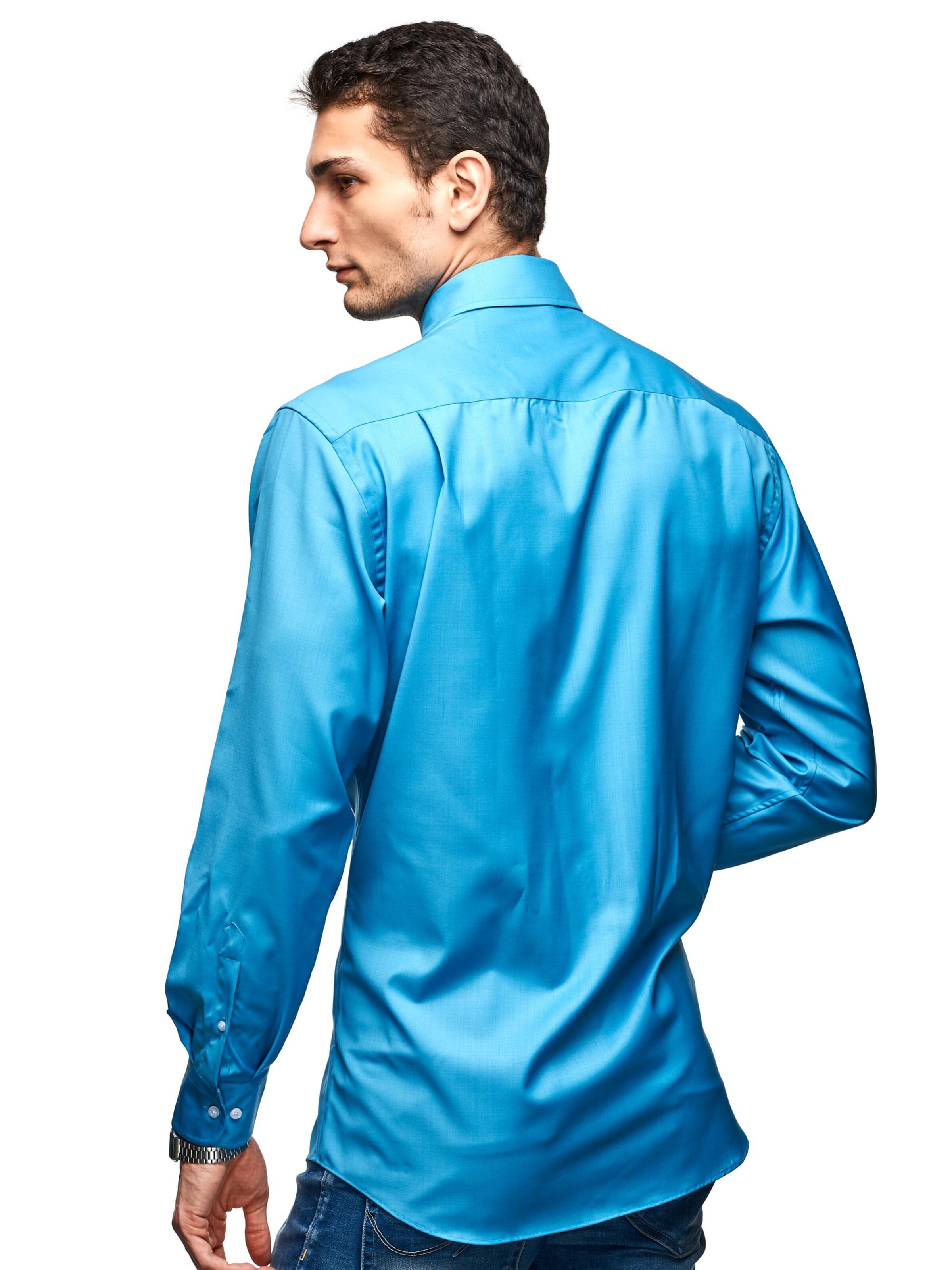 AlbumLeo Regular fit Overhemd in Blauw