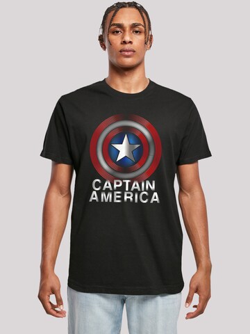 F4NT4STIC Shirt 'Marvel ' in Zwart: voorkant