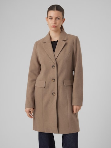 VERO MODA Between-Seasons Coat 'GIANNACINDY' in Brown: front