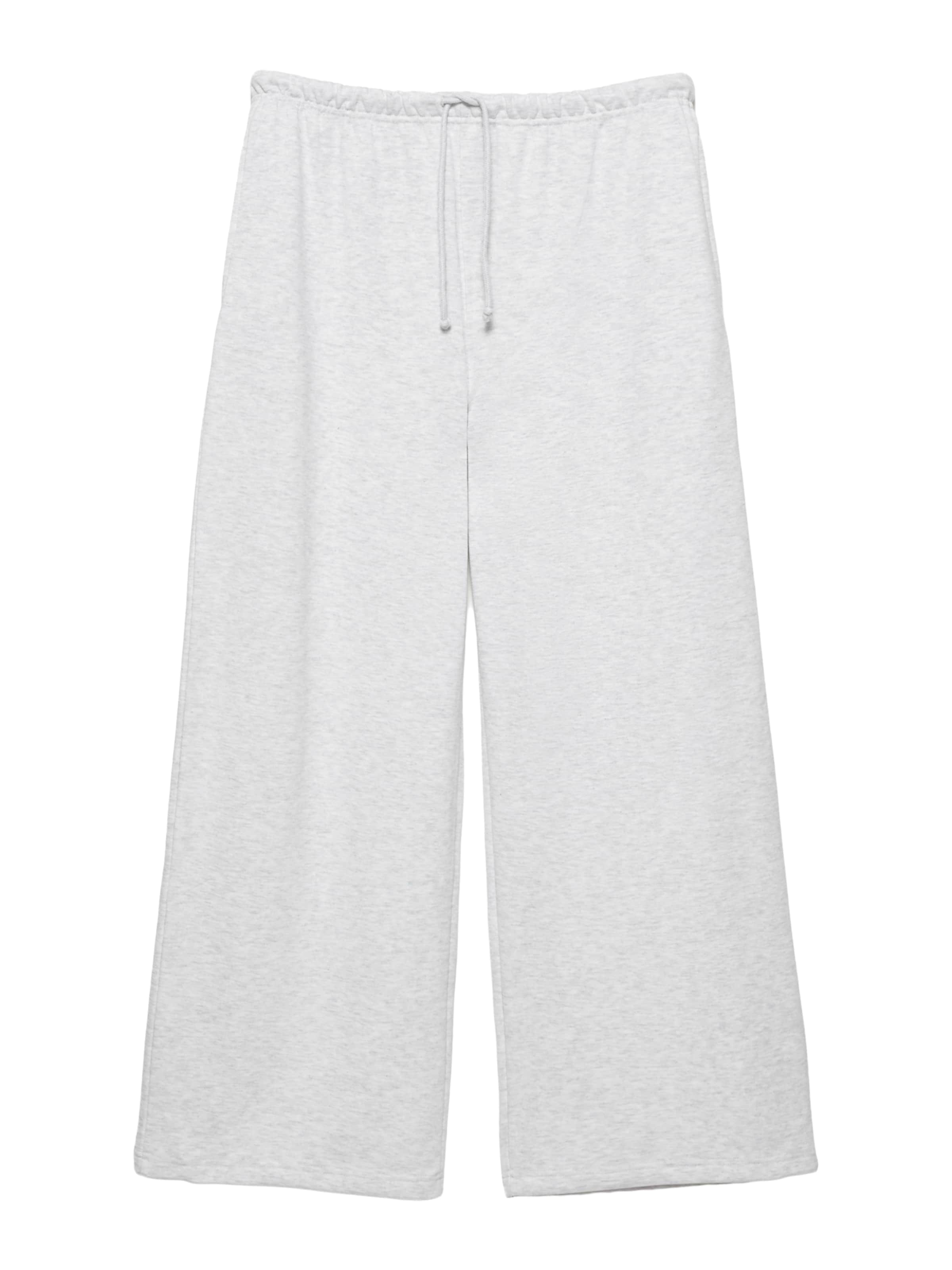 Wide leg Pantaloni de la Pull&Bear pe gri: față