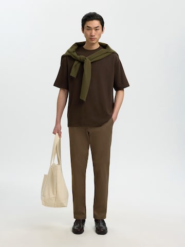 SELECTED Shirt 'SLHOscar' in Brown