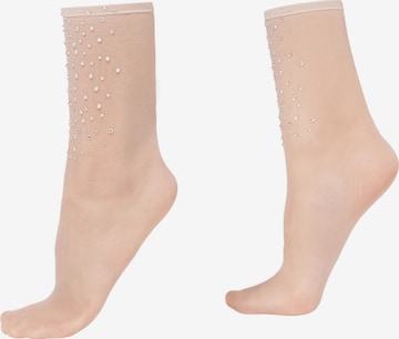 CALZEDONIA Socks '10 DENIER' in Beige: front